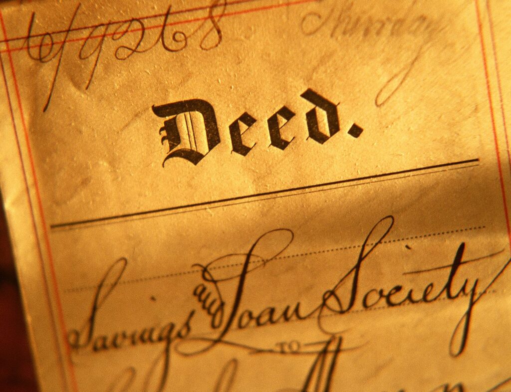 Deed vacation rental real estate