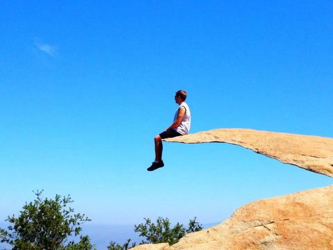 HIking san Diego Potato Chip Rock