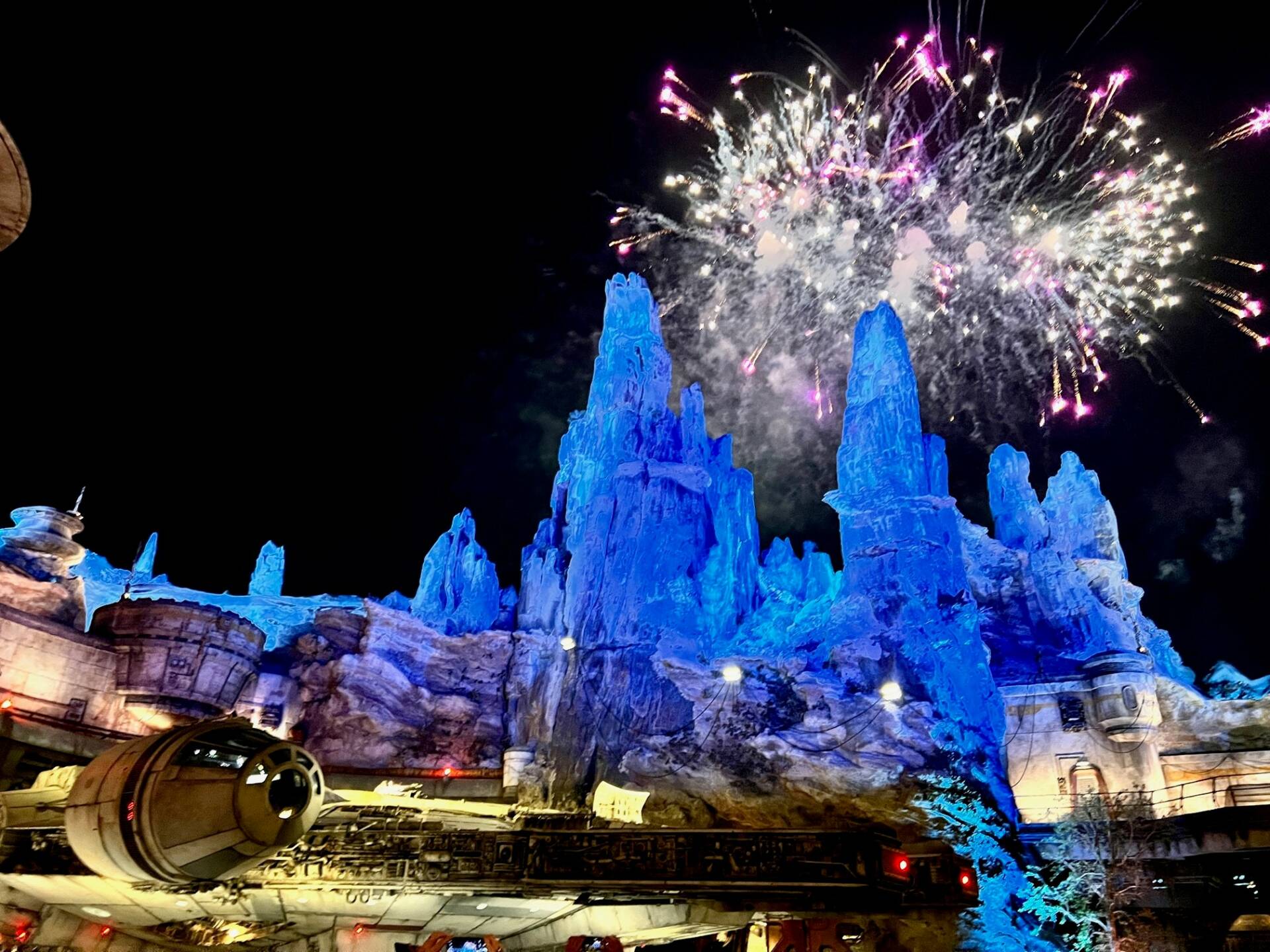 Disneyland Fireworks Millenium Falcon